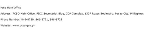 pcso bacolod office address|How to Contact PCSO .